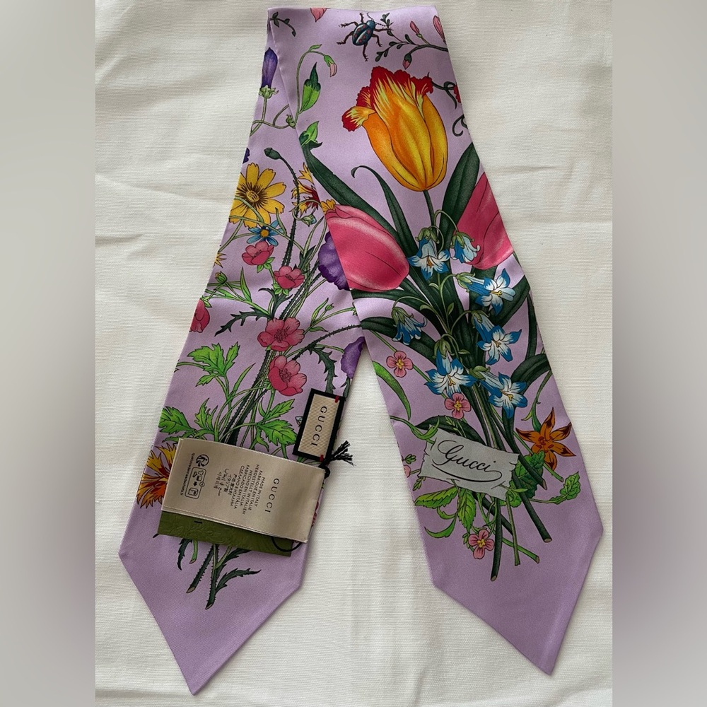 Brand New Printed Gucci SilkTwill Ribbon